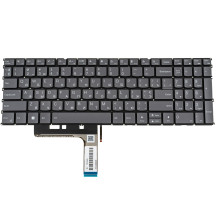 Клавіатура для ноутбука LENOVO (Yoga Pro 9 16IRP8) rus, black, без кадру, підсвічування клавіш