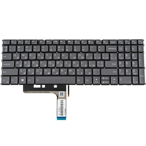 Клавіатура для ноутбука LENOVO (Yoga Pro 9 16IRP8) rus, black, без кадру, підсвічування клавіш