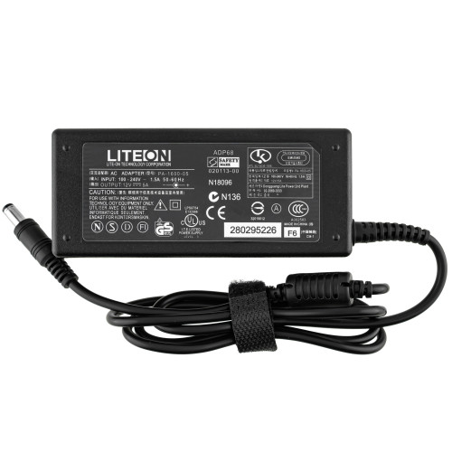 Блок питания для монитора 12V, 5A, 60W, 5.5*2.5, прямой разъём, black (без кабеля!)