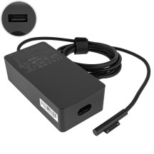 Блок питания для планшета MICROSOFT 15V, 6.3A, 102W, 6pin, Black (Surface Pro 5, Pro 6, Pro 4, Pro3, Book)(без сетевого кабеля!)