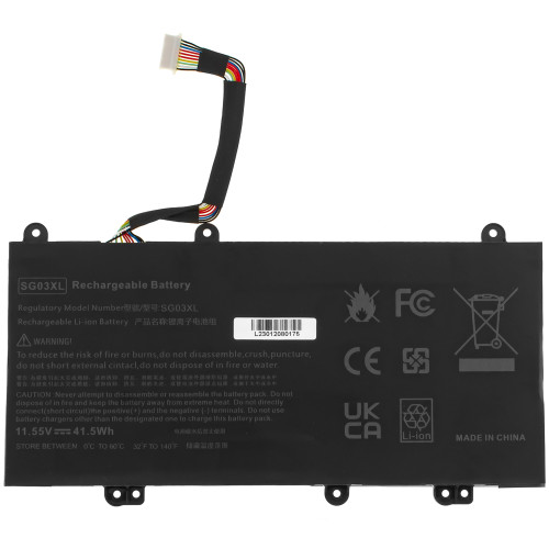 Батарея для ноутбука HP SG03XL (Envy 17-U, 17T-U, M7-U) 11.55V 3600mAh Black