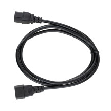 Мережевий кабель живлення комп'ютер-монітор (для УПС), 220V, Atcom, C13 to C14, 1.8m (10118)