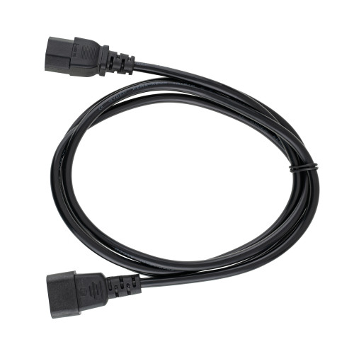 Мережевий кабель живлення комп'ютер-монітор (для УПС), 220V, Atcom, C13 to C14, 1.8m (10118)