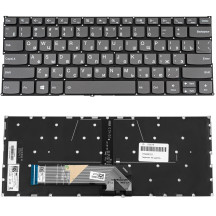 Клавіатура для ноутбука LENOVO (Yoga 730-13IKB, 730-15IKB), rus, onyx black, без фрейму, підсвічування клавіш