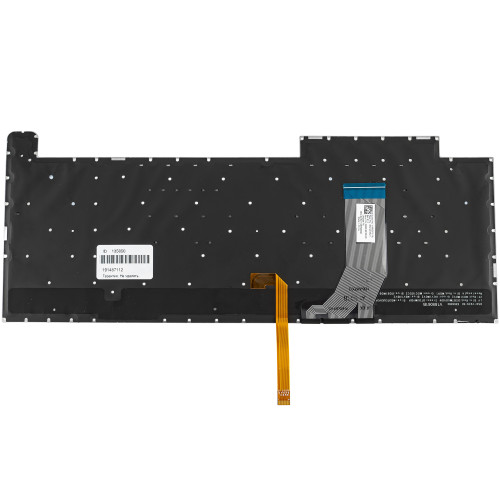 Клавиатура для ноутбука ASUS (G731GD, G731GT, G731GU) рус, серебристый, без рамки, подсветка клавиш (RGB 4, 16 pin) (ОРИГИНАЛ)