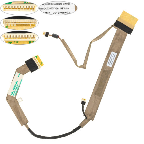 Б.У  Шлейф матрицы для ноутбука Toshiba (Satellite: L450), LED (DC02000YY00)