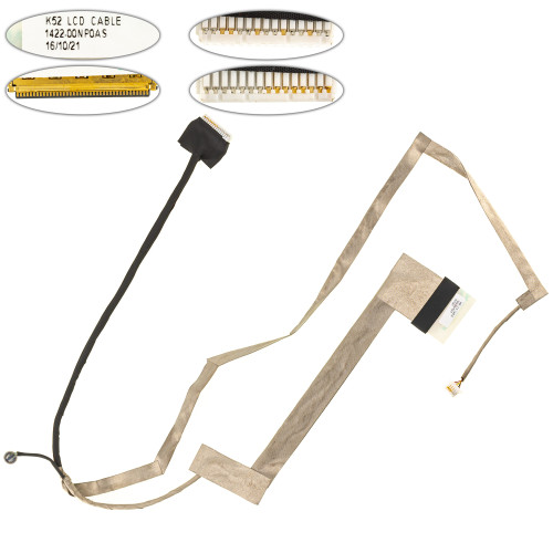 Б.У. Шлейф матрицы для ноутбука ASUS (A52, K52, X52), LED, разъем под камеру (1422-00NP0AS)