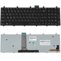 Клавиатура для ноутбука MSI (GT780, GT783) rus, black,  подсветка клавиш (RGB) (ОРИГИНАЛ)