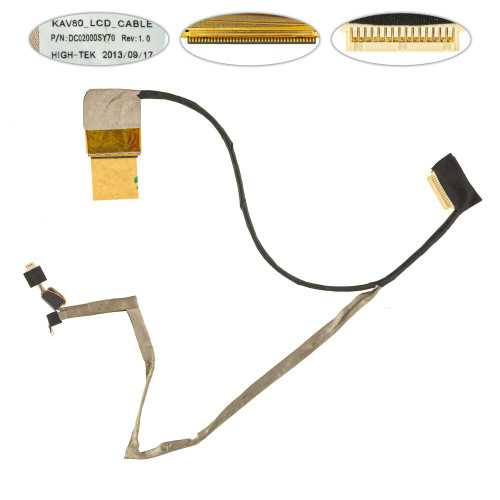 Б.У. Шлейф матрицы для ноутбука ACER (GW: LT20, KAV70, KAV80, PB: DOT S), CCFL, разъем под камеру (DC02000SY50)