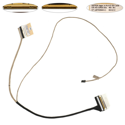 Шлейф матриці для ноутбука Dell (Inspiron 14 3476, Vostro: 14 3478, 3473) LED (450.0DR06.0001)