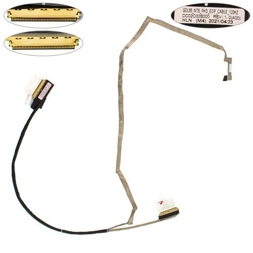 Шлейф матрицы для ноутбука Dell (Inspiron: G15, 5510, 5511, 5515) LED (DC02C00S000)