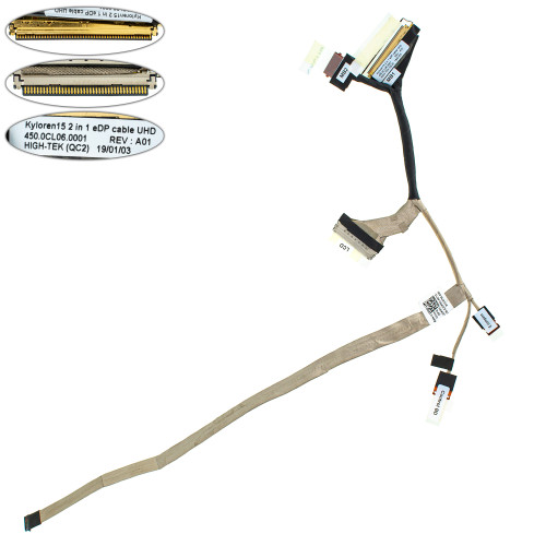 Шлейф матриці для ноутбука Dell (Inspiron 15 7573) UHD 40pin LED (450.0Cl06.0001)