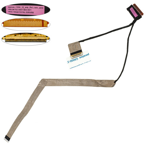 Шлейф матрицы для ноутбука Lenovo (Flex5: 15ALC05, 15IIL05) LED (450.0K102.0001)