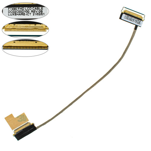 Шлейф матрицы для ноутбука Lenovo (ThinkPad: T490, T495) 30pin FHD LED (DC02C00DY20)