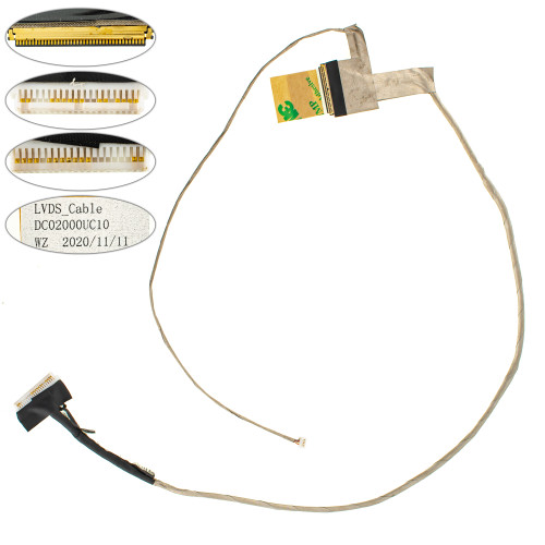 Шлейф матрицы для ноутбука Toshiba (L500, L505  with camera) LED (DC02000UC10)