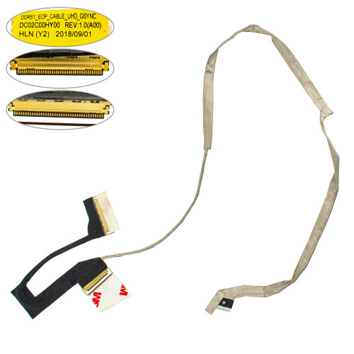Шлейф матрицы для ноутбука Dell (Alienware 15 R4, Alienware 15 R5) LED (DC02C00HY00)