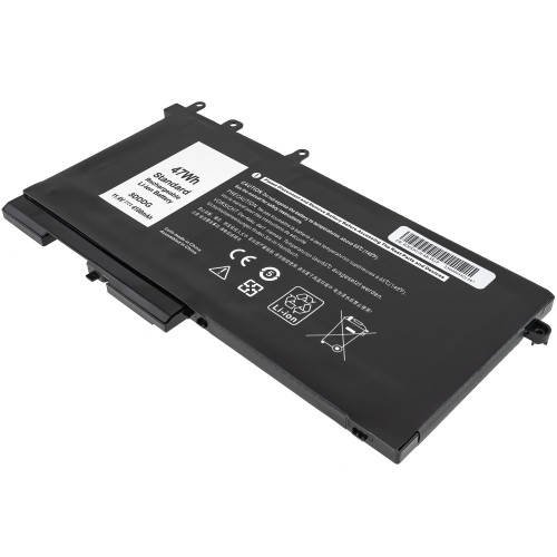 Батарея для ноутбука DELL 93FTF (Latitude: 5480, 5580) 11.4V 4100mAh Black