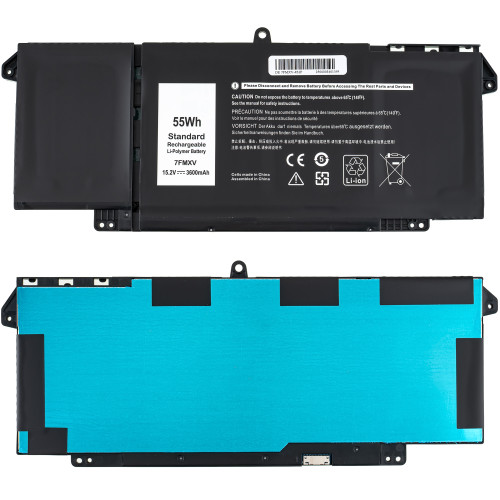 Батарея для ноутбука DELL 7FMXV (Latitude: 7320, 7420, 7520) 15.2V, 3600mAh, Black