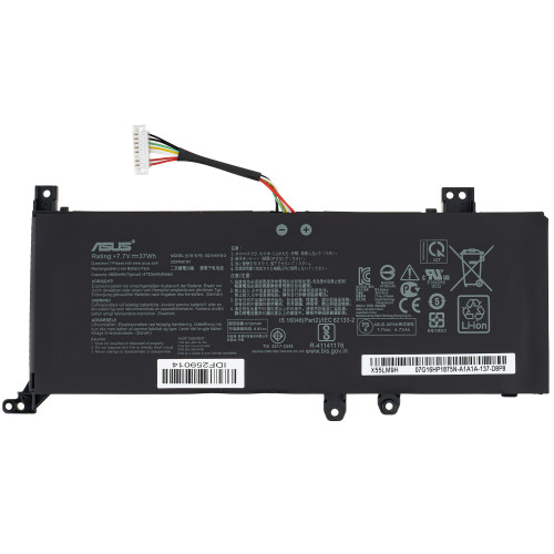 Оригинальная батарея для ноутбука ASUS B21N1818-3 (X509JP, X509JA, X509JB) 7.6V 4850mAh 37Wh Black (0B200-03450500)