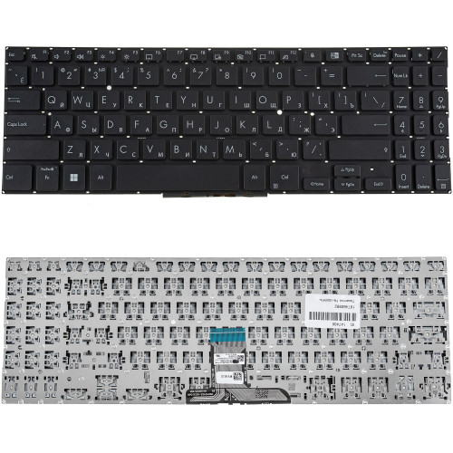Клавіатура для ноутбука ASUS (B1500 series) rus, black, без фрейму (ОРИГИНАЛ)