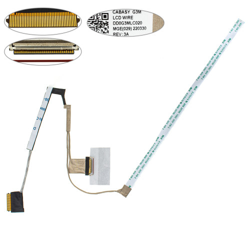 Шлейф матрицы для ноутбука HP (16-D, 16-E, TPN-Q264, Q263), 30pin LED (DD0G3MLC020)