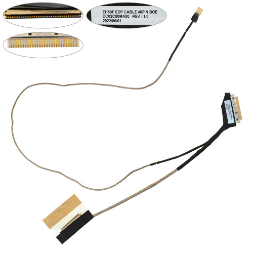 Шлейф матрицы для ноутбука Acer (Nitro: AN515-54, AN514-54) 40pin LED (DC02C00MA00)