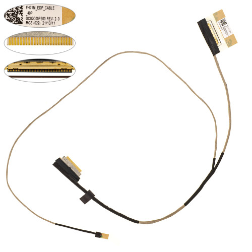 Шлейф матрицы для ноутбука Acer (Nitro: 5 AN517-41, AN517-52-72QF) 40pin LED (DC02C00PZ00)