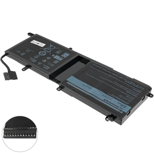 Оригинальная батарея для ноутбука DELL 44T2R (Alienware 15 R3, 15 R4) 15.2V 68Wh Black