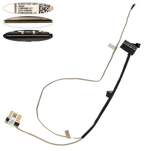 Шлейф матриці для ноутбука Asus (GL502) 40pin LED (1422-02B60AS)