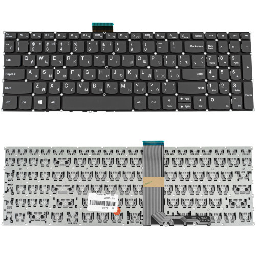 Клавиатура для ноутбука LENOVO (IdeaPad: 3-15, 3-17 series) rus, black, без фрейма