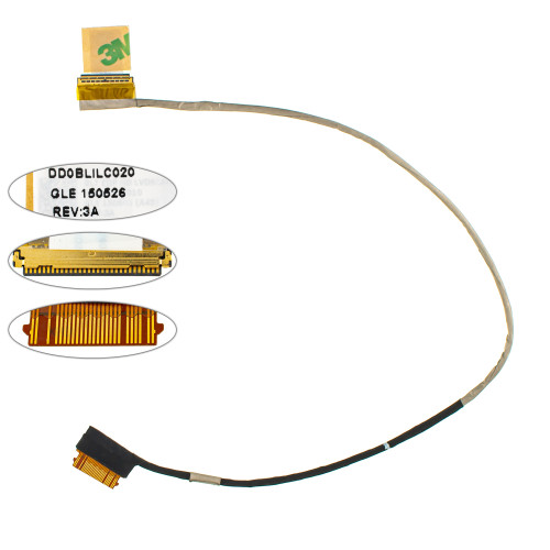 Шлейф матрицы для ноутбука Toshiba (C55D, C55T-C, L50D-C) 30pin LED (DD0BLTLC020)