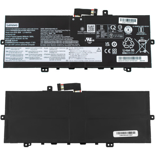 Оригинальная батарея для ноутбука LENOVO L21B4PD0 (ThinkBook 13s G4 IAP) 15.52V 3608mAh 56Wh Black (5B11D96864)