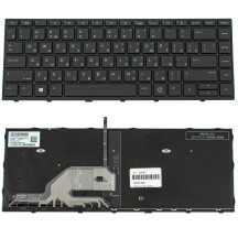 Клавіатура для ноутбука HP (ProBook: 430 G5, 440 G5) rus, black, підсвічування клавіш (оригінал)