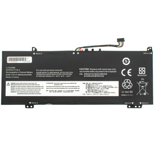 Батарея для ноутбука LENOVO L17C4PB0 (IdeaPad: 530S-14IKB, 530S-15IKB) 7.6V 5800mAh 44Wh Black