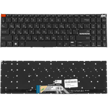 Клавиатура для ноутбука ASUS (K3502 series) rus, black, без фрейма, подсветка клавиш (Red Esc)