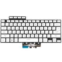 Клавиатура для ноутбука ASUS (GA402 series) rus, white, без фрейма, подсветка клавиш