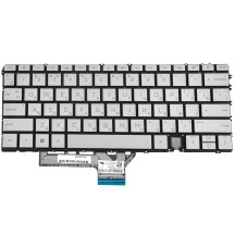 Клавиатура для ноутбука HP (14-EF) rus, silver, без фрейма, подсветка клавиш