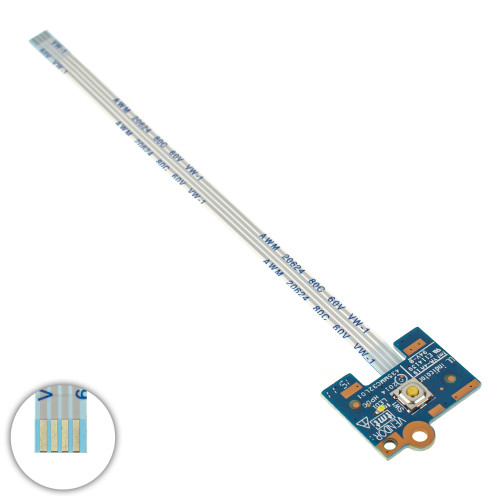 Плата с кнопкой включения для ноутбука HP (440 G2 450 455 470 G2), (LS-B181P)