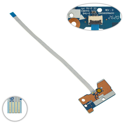Плата с кнопкой включения для ноутбука HP (HP 450 G4 450 G3 470 G4 455 G4), (DA0X83PB6D0)