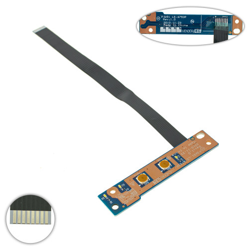 Плата с кнопкой включения для ноутбука LENOVO (G570 G575 g470 g475 G770 G780), (LS-6753P)