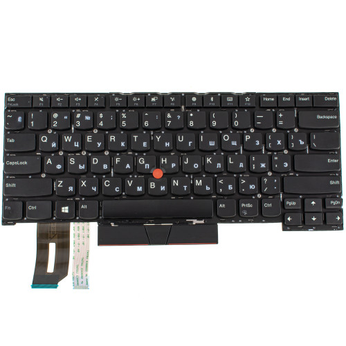 Клавиатура для ноутбука LENOVO (ThinkPad: T490s, T495s) rus, black, без фрейма