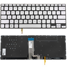 Клавиатура для ноутбука ASUS (X412 series) rus, silver, без фрейма, подсветка клавиш