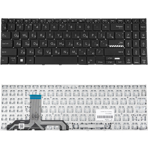 Клавиатура для ноутбука ASUS (X1502 series) rus, black, без фрейма