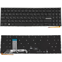 Клавіатура для ноутбука ASUS (X1502 series) rus, black, без фрейму, підсвічування клавіш (ОРИГІНАЛ)