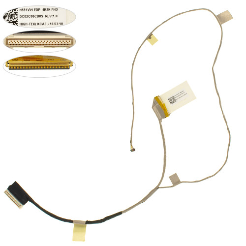 Шлейф матрицы для ноутбука ASUS (N551 GL551JM G551 40pin), (dc02c00cb0s)
