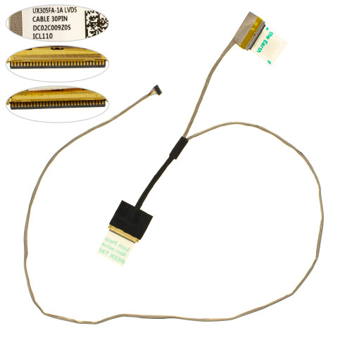 Шлейф матрицы для ноутбука ASUS (UX305FA UX305 ux305LA 30pin), (DC02C009Z0S)