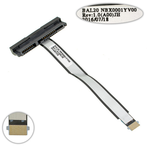 Шлейф жесткого диска SSD/HDD для ноутбука DELL (5565 5567), (0P4TVW nbx0001yv00)