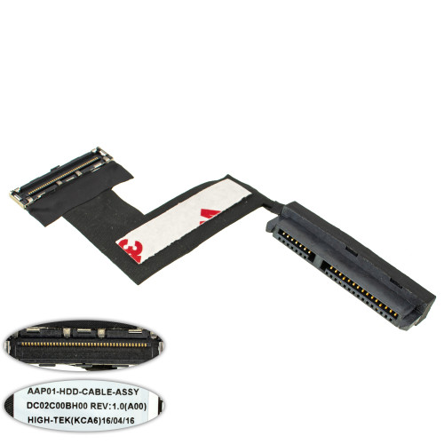 Шлейф жесткого диска SSD/HDD для ноутбука DELL (Alienware 13 R2 M13x r2), (0YM8H7 dc02c00bh00)