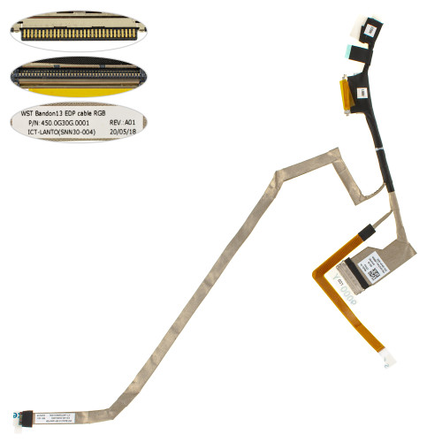 Шлейф матрицы для ноутбука DELL (Latitude 13 5300 2-in-1), (0H1F6C 450.0G30G.0001)