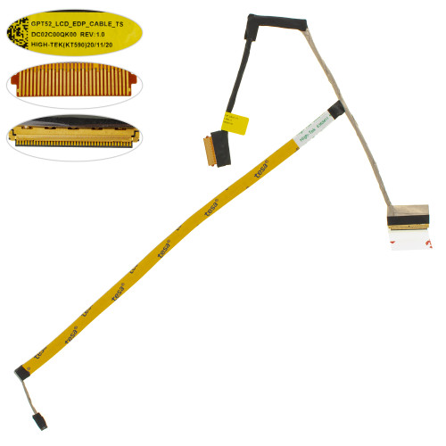 Шлейф матрицы для ноутбука HP (15S-DR gpt52 LA-K201P 40), (DC02C00QK00)
